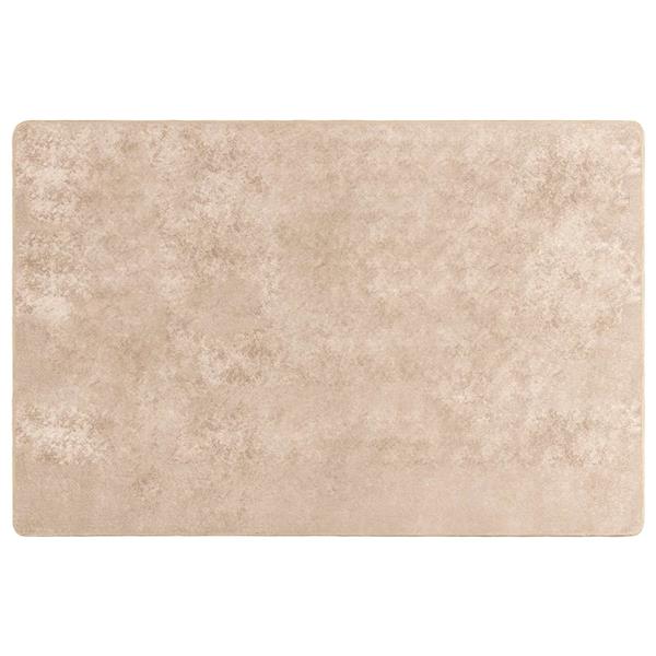 Grote foto vidaxl vloerkleedloper marsa beige 120 x 170 cm polyester en pvc huis en inrichting vloerbedekking en kleden