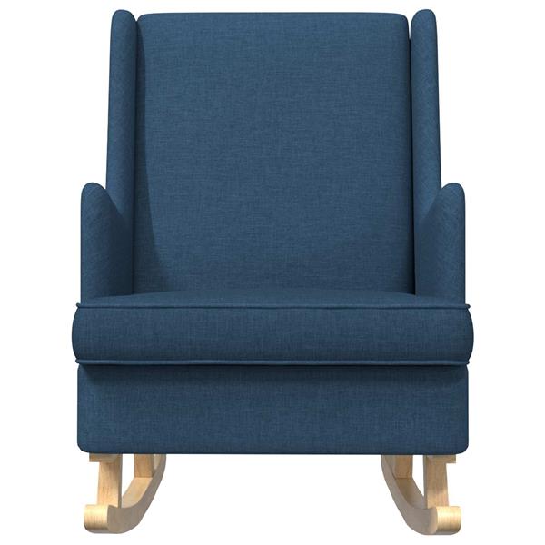 Grote foto vidaxl schommelstoel blauw 62 x 80 x 85 cm stof huis en inrichting stoelen