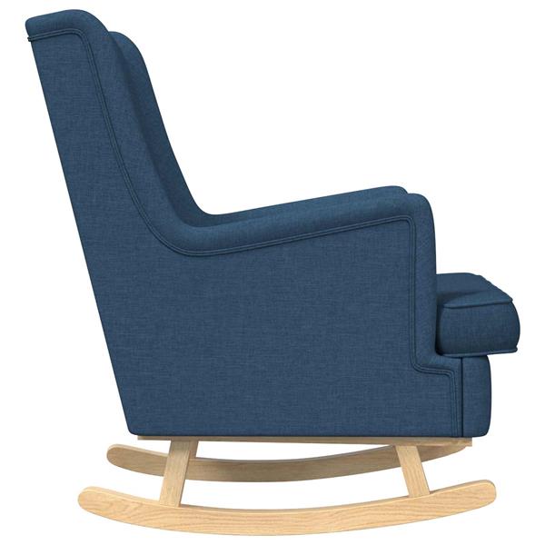Grote foto vidaxl schommelstoel blauw 62 x 80 x 85 cm stof huis en inrichting stoelen
