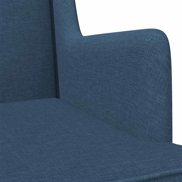 Grote foto vidaxl schommelstoel blauw 62 x 80 x 85 cm stof huis en inrichting stoelen