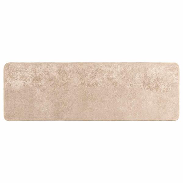 Grote foto vidaxl vloerkleedloper marsa beige 50 x 150 cm polyester en pvc huis en inrichting vloerbedekking en kleden