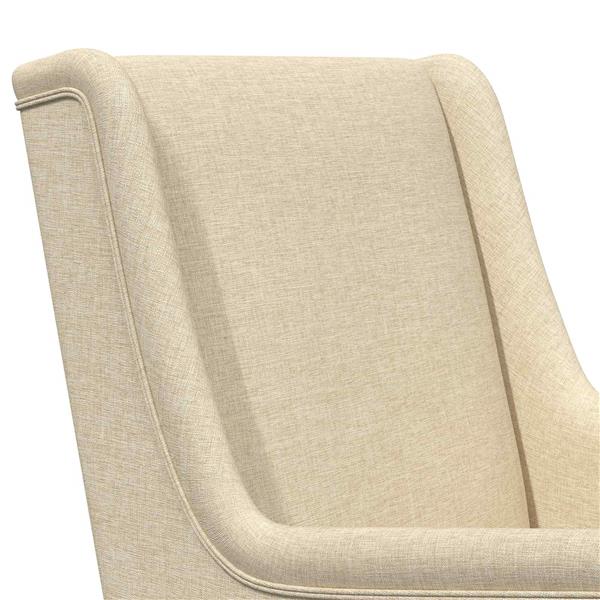 Grote foto vidaxl schommelstoel cr me 62 x 80 x 85 cm stof huis en inrichting stoelen