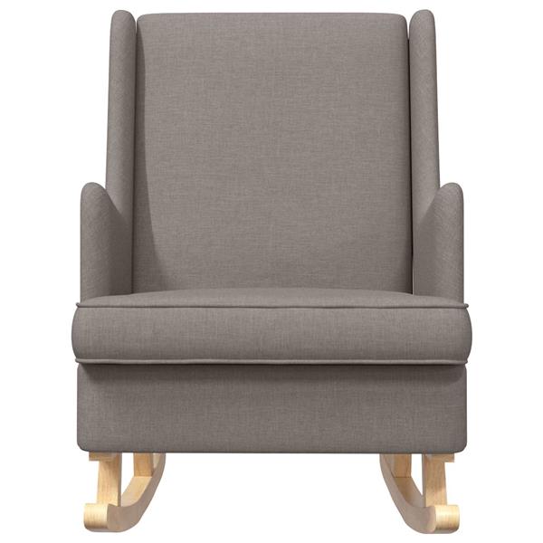 Grote foto vidaxl schommelstoel taupe 62 x 80 x 85 cm stof huis en inrichting stoelen