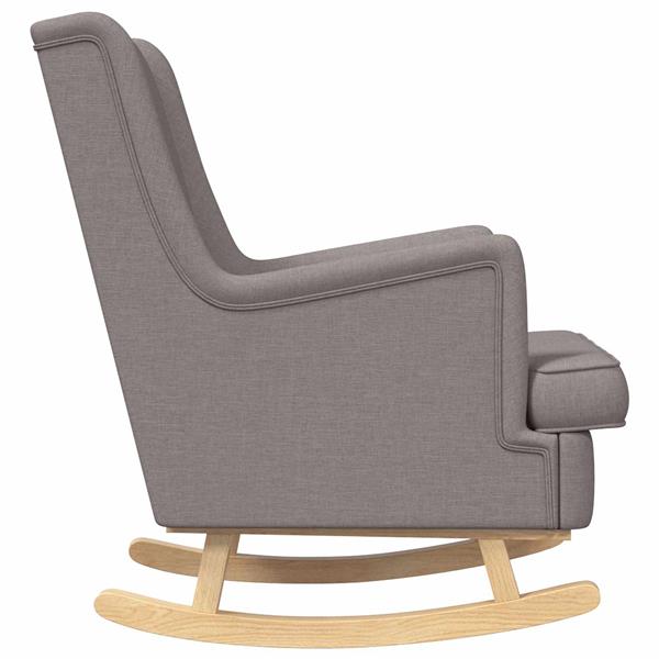Grote foto vidaxl schommelstoel taupe 62 x 80 x 85 cm stof huis en inrichting stoelen