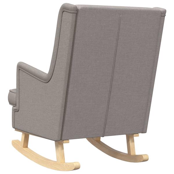 Grote foto vidaxl schommelstoel taupe 62 x 80 x 85 cm stof huis en inrichting stoelen