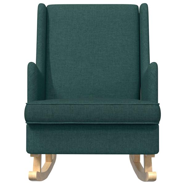 Grote foto vidaxl schommelstoel donkergroen 62 x 80 x 85 cm stof huis en inrichting stoelen