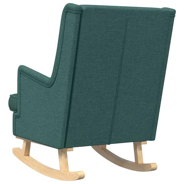 Grote foto vidaxl schommelstoel donkergroen 62 x 80 x 85 cm stof huis en inrichting stoelen