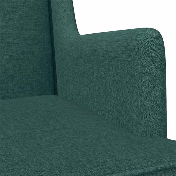 Grote foto vidaxl schommelstoel donkergroen 62 x 80 x 85 cm stof huis en inrichting stoelen
