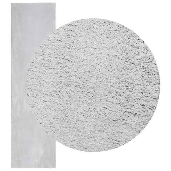 Grote foto vidaxl medium pile zachte en wasbare tapijt huarte grijs 750 x 80 cm huis en inrichting vloerbedekking en kleden