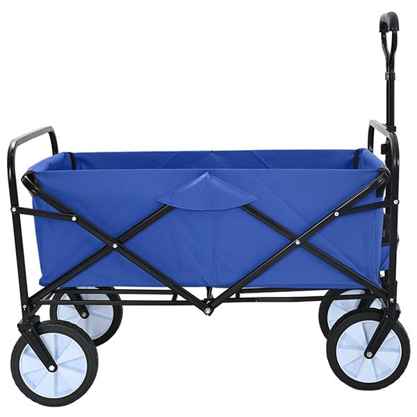 Grote foto vidaxl vouwbare handtrolley blauw 94 x 53 x 99 cm oxford stof doe het zelf en verbouw gereedschappen en machines