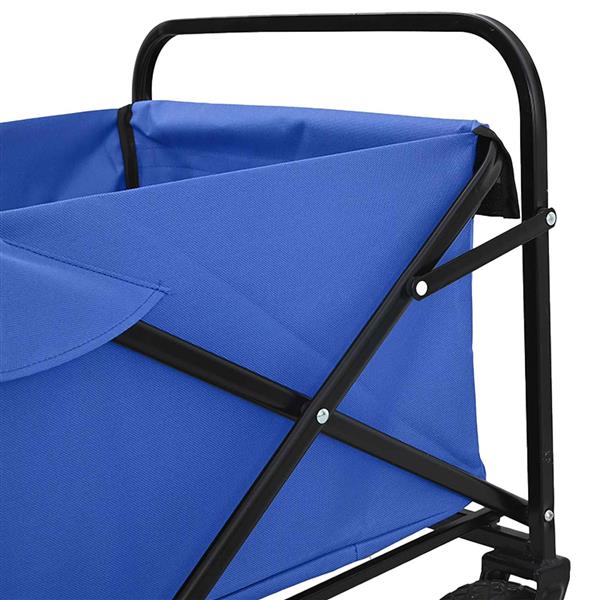 Grote foto vidaxl vouwbare handtrolley blauw 94 x 53 x 99 cm oxford stof doe het zelf en verbouw gereedschappen en machines