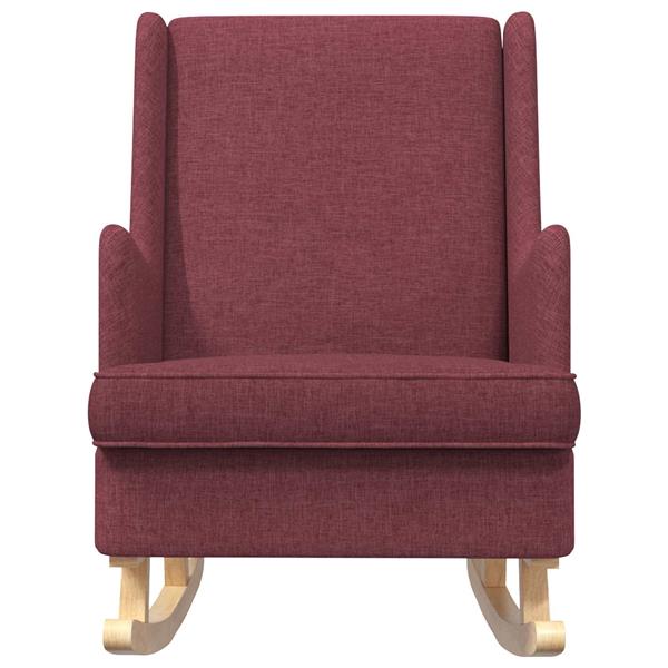 Grote foto vidaxl schommelstoel wijnrood 62 x 80 x 85 cm stof huis en inrichting stoelen