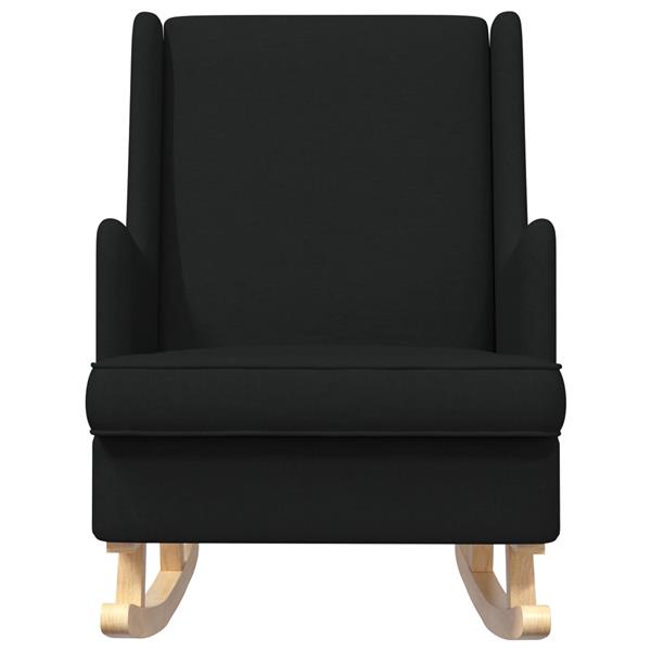 Grote foto vidaxl schommelstoel zwart 62 x 80 x 85 cm stof huis en inrichting stoelen