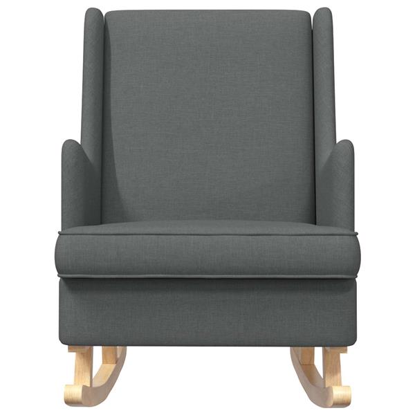 Grote foto vidaxl schommelstoel donkergrijs 62 x 80 x 85 cm stof huis en inrichting stoelen
