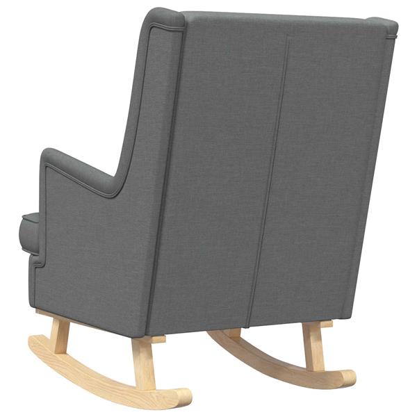 Grote foto vidaxl schommelstoel donkergrijs 62 x 80 x 85 cm stof huis en inrichting stoelen