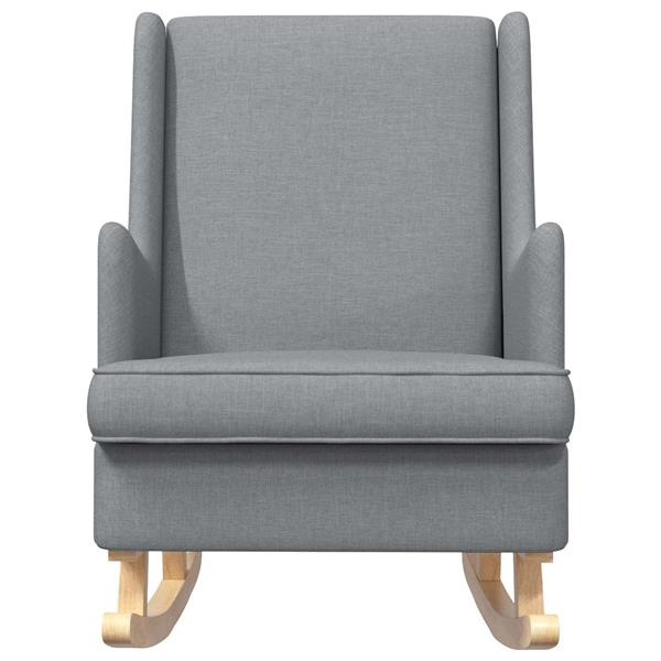 Grote foto vidaxl schommelstoel lichtgrijs 62 x 80 x 85 cm stof huis en inrichting stoelen