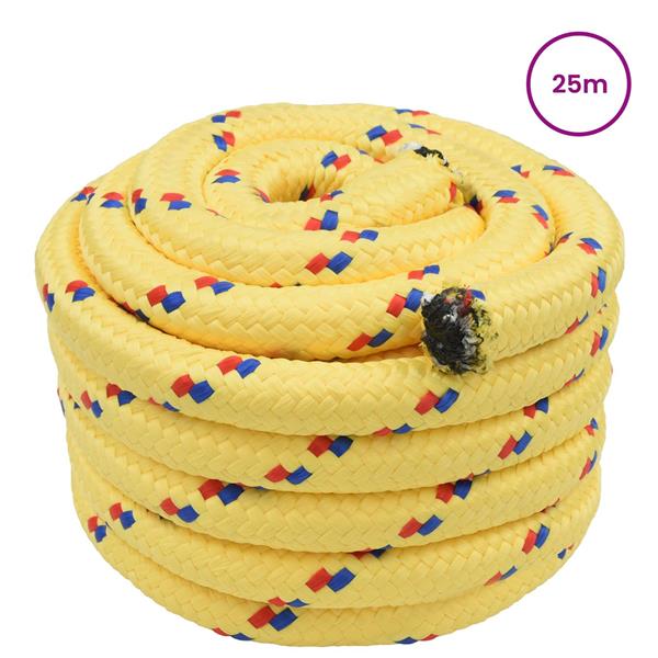 Grote foto vidaxl boottouw geel pp doe het zelf en verbouw materialen en producten