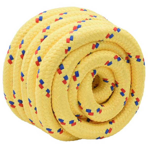 Grote foto vidaxl boottouw geel pp doe het zelf en verbouw materialen en producten