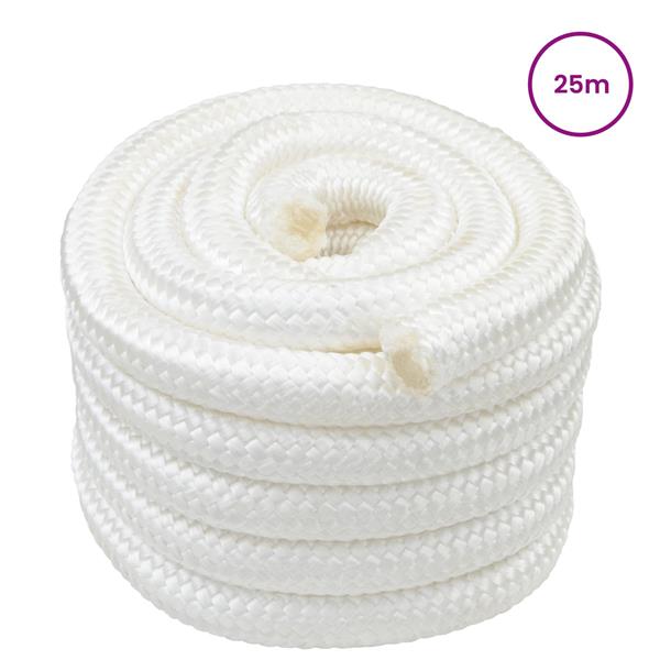 Grote foto vidaxl boottouw 25 m 3 volledig wit pp doe het zelf en verbouw materialen en producten