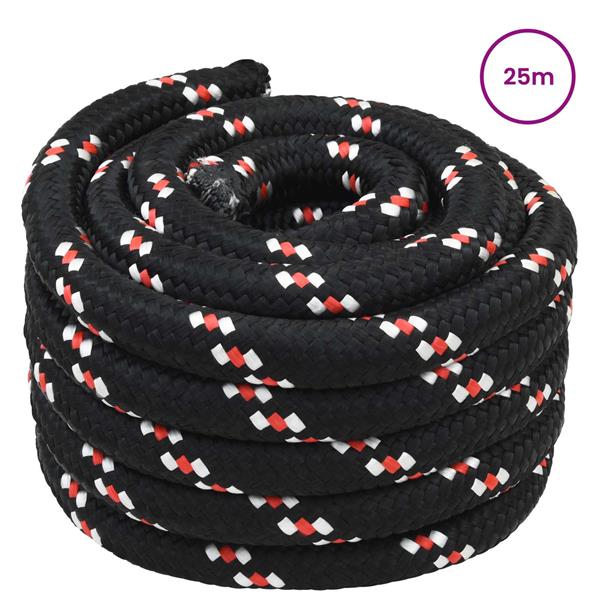 Grote foto vidaxl boottouw zwart pp doe het zelf en verbouw materialen en producten