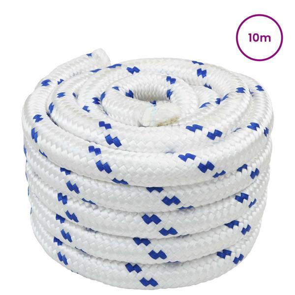 Grote foto vidaxl boottouw wit pp doe het zelf en verbouw materialen en producten