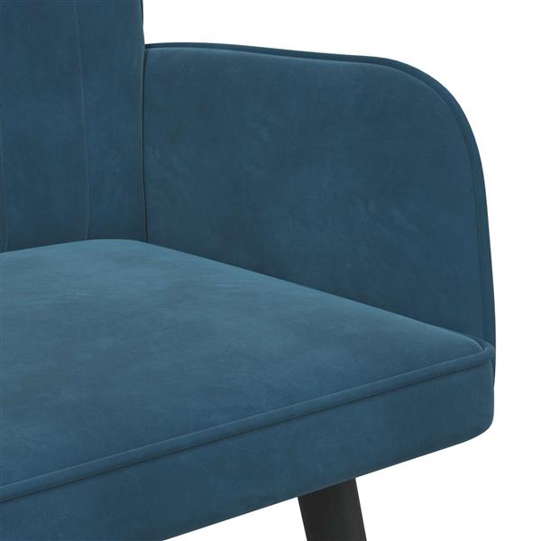 Grote foto vidaxl 2 zits sofa blauw 115 x 61 x 87 cm fluweel v huis en inrichting bankstellen