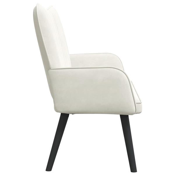 Grote foto vidaxl twee persoons sofa cr me 115 x 61 x 87 cm fluweel huis en inrichting bankstellen
