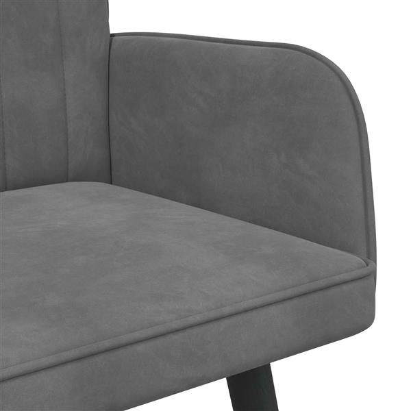 Grote foto vidaxl twee persoons sofa donkergrijs 115 x 61 x 87 cm fluweel huis en inrichting bankstellen