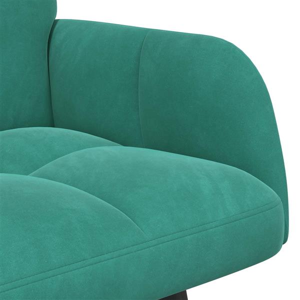 Grote foto vidaxl twee persoons sofa turquoise 115 x 61 x 87 cm fluweel huis en inrichting bankstellen