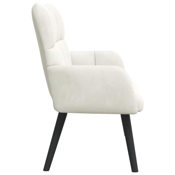 Grote foto vidaxl twee persoons sofa cr me 115 x 61 x 87 cm fluweel huis en inrichting bankstellen