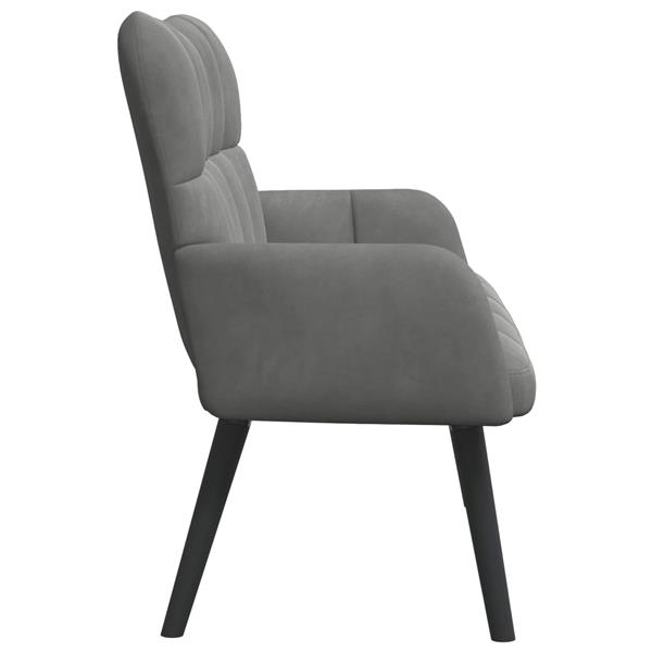 Grote foto vidaxl twee persoons sofa donkergrijs 115 x 61 x 87 cm fluweel huis en inrichting bankstellen