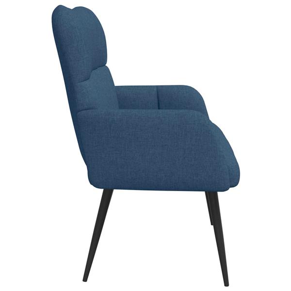 Grote foto vidaxl twee persoons sofa blauw 115 x 61 x 87 cm stof huis en inrichting bankstellen