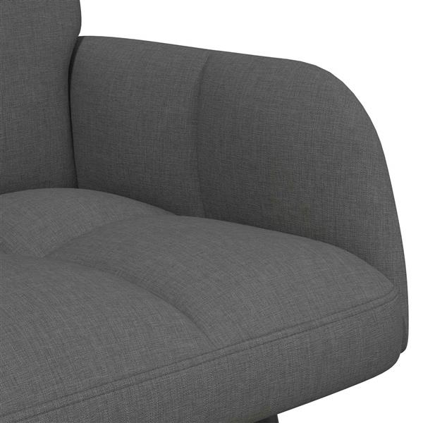 Grote foto vidaxl twee persoons sofa donkergrijs 115 x 61 x 87 cm stof huis en inrichting bankstellen
