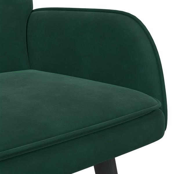 Grote foto vidaxl twee persoons sofa donkergroen 115 x 61 x 87 cm fluweel huis en inrichting bankstellen