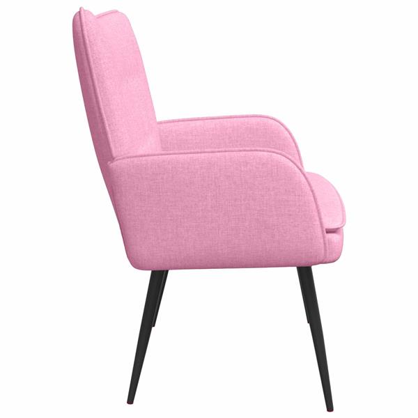Grote foto vidaxl 2 zits sofa roze 115 x 61 x 87 cm stof huis en inrichting bankstellen