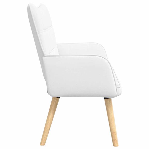Grote foto vidaxl twee persoons sofa wit 115 x 61 x 87 cm stof huis en inrichting bankstellen