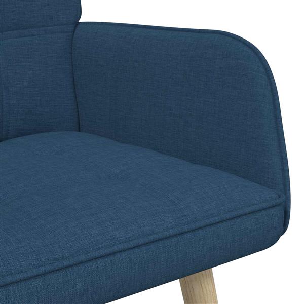 Grote foto vidaxl twee persoons sofa blauw 115 x 61 x 87 cm stof huis en inrichting bankstellen