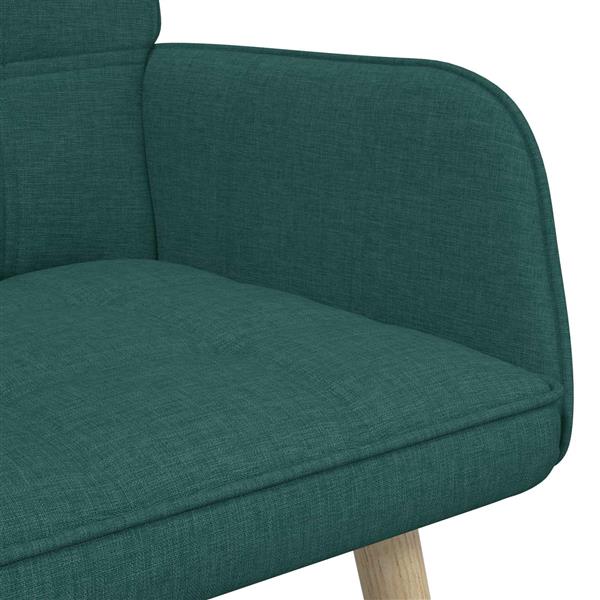 Grote foto vidaxl twee persoons sofa donkergroen 115 x 61 x 87 cm stof huis en inrichting bankstellen