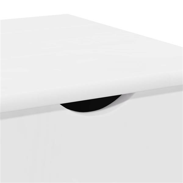 Grote foto vidaxl rolling kast met wiel wit 34 x 39 x 65 5 cm massief vurenhout huis en inrichting overige