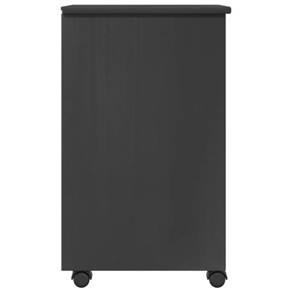 Grote foto vidaxl rolling kast grijs 34 x 39 x 65 5 cm massief grenenhout huis en inrichting overige