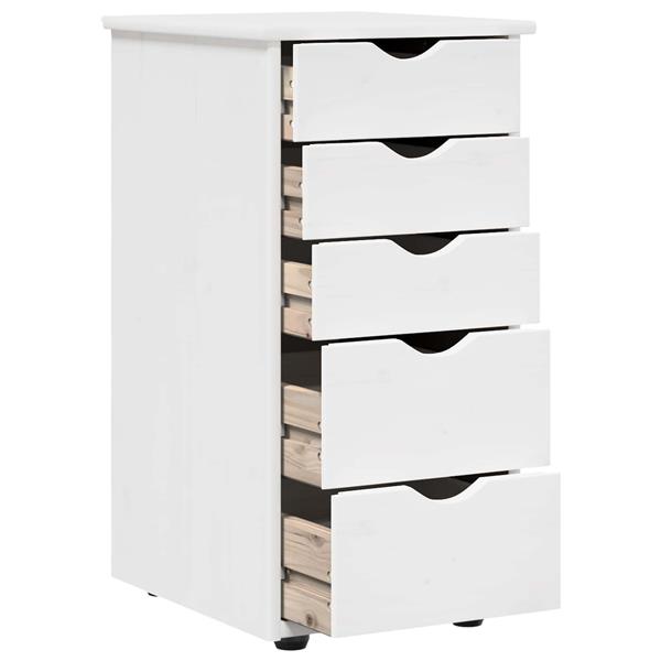 Grote foto vidaxl kast wit 34 x 39 x 61 5 cm massief vurenhout huis en inrichting overige