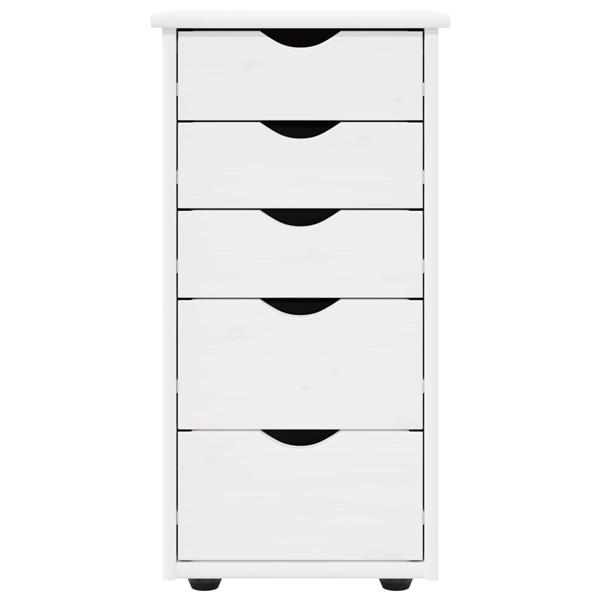 Grote foto vidaxl kast wit 34 x 39 x 61 5 cm massief vurenhout huis en inrichting overige