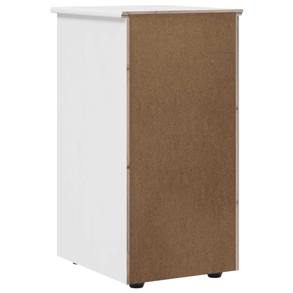 Grote foto vidaxl kast wit 34 x 39 x 61 5 cm massief vurenhout huis en inrichting overige