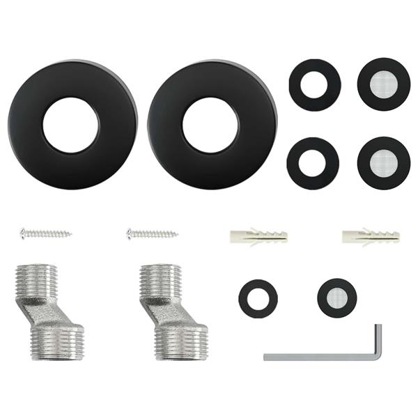 Grote foto vidaxl thermostatisch douchesysteem set messing en roestvrij staal doe het zelf en verbouw sanitair