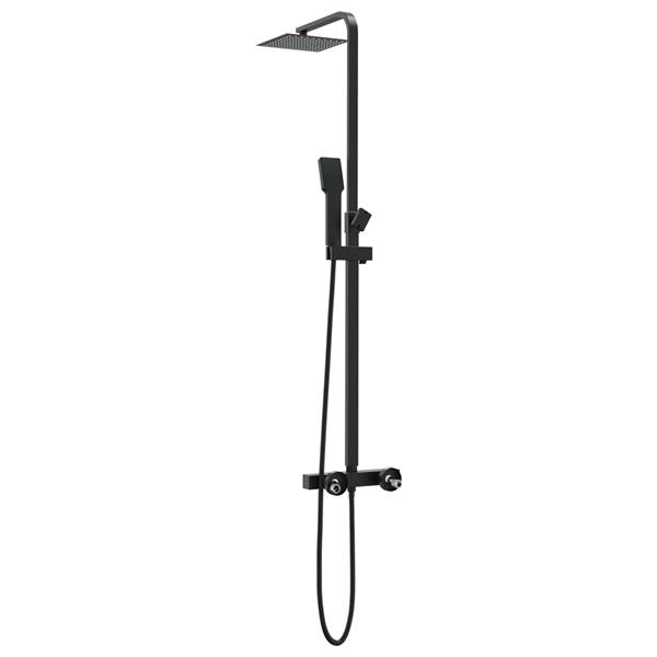 Grote foto vidaxl thermostatisch douchesysteem set messing en roestvrij staal doe het zelf en verbouw sanitair