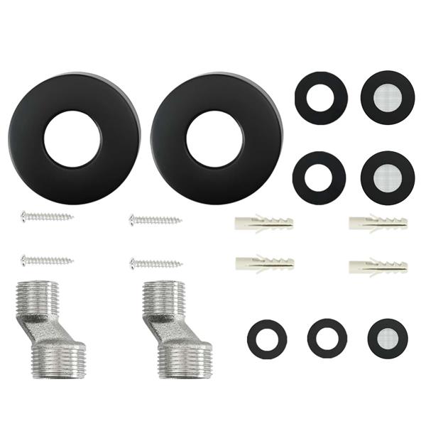 Grote foto vidaxl thermostatisch douchesysteem set messing en roestvrij staal doe het zelf en verbouw sanitair