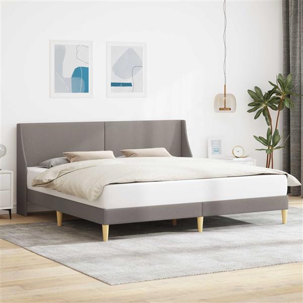 Grote foto vidaxl bedframe met hoofdeinde aansluitplaat antiek en kunst stoelen en banken