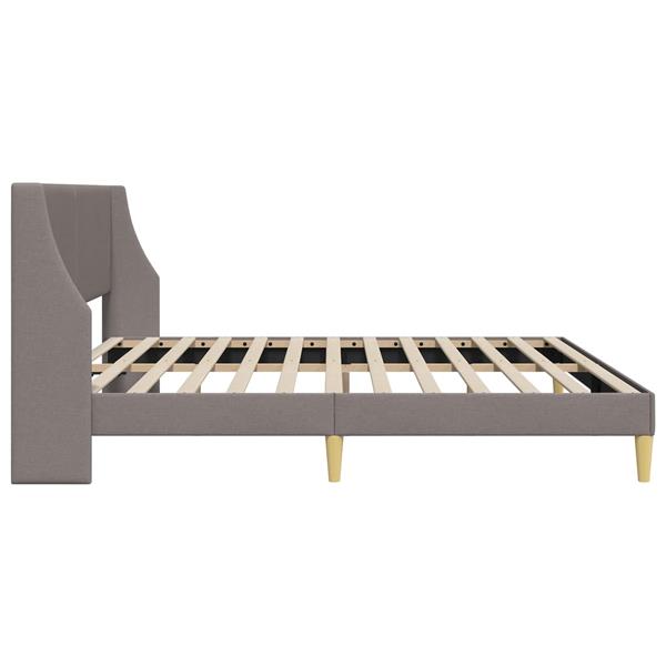 Grote foto vidaxl bedframe met hoofdeinde aansluitplaat antiek en kunst stoelen en banken