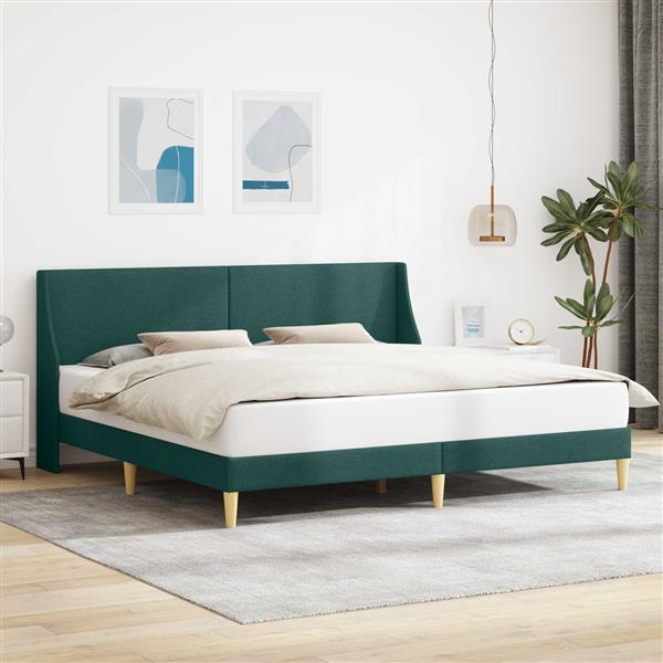 Grote foto vidaxl bedframe met hoofdeinde aansluitplaat antiek en kunst stoelen en banken