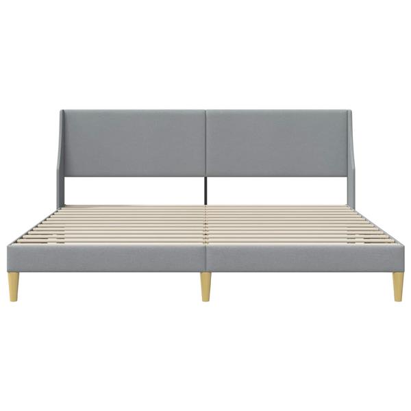 Grote foto vidaxl bedframe met hoofdeinde aansluitplaat antiek en kunst stoelen en banken